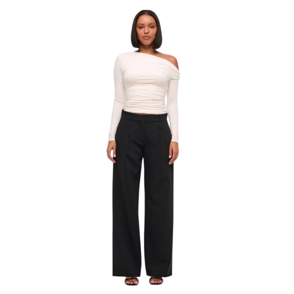 A&F | Sloane Low Rise Tailored Wide Leg Pant